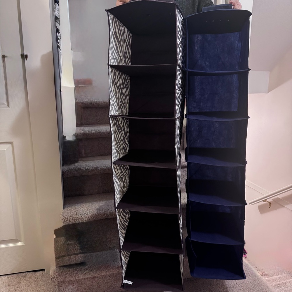 Hanging Closet Organizer and Shelf - foldable